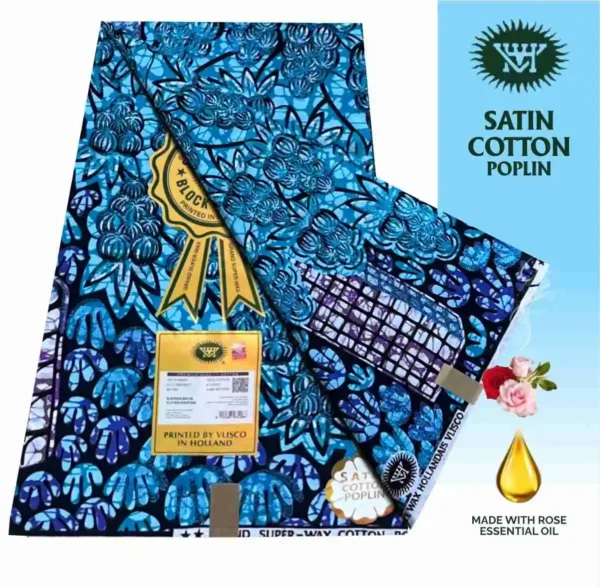 Vlisco Holland Cotton Wax Oct 25 Design – Red