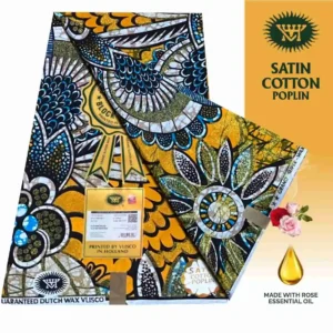 Vlisco Holland Cotton Wax Oct 25 Design – Golden