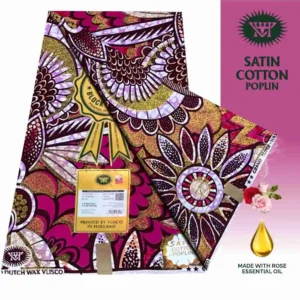 Vlisco Holland Cotton Wax Oct 25 Design – Lilac