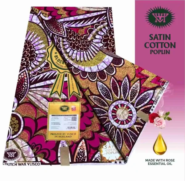 Vlisco Holland Cotton Wax Oct 25 Design – Lilac