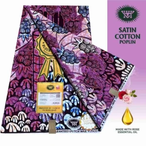 Vlisco Holland Cotton Wax Oct 25 Design – Plum