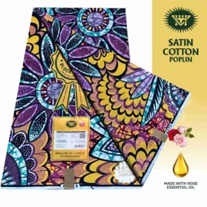 Vlisco Holland Cotton Wax Oct 25 Design – Gold & Pink